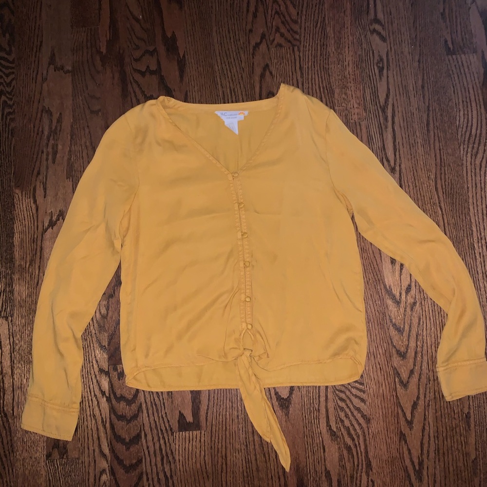 Golden yellow blouse